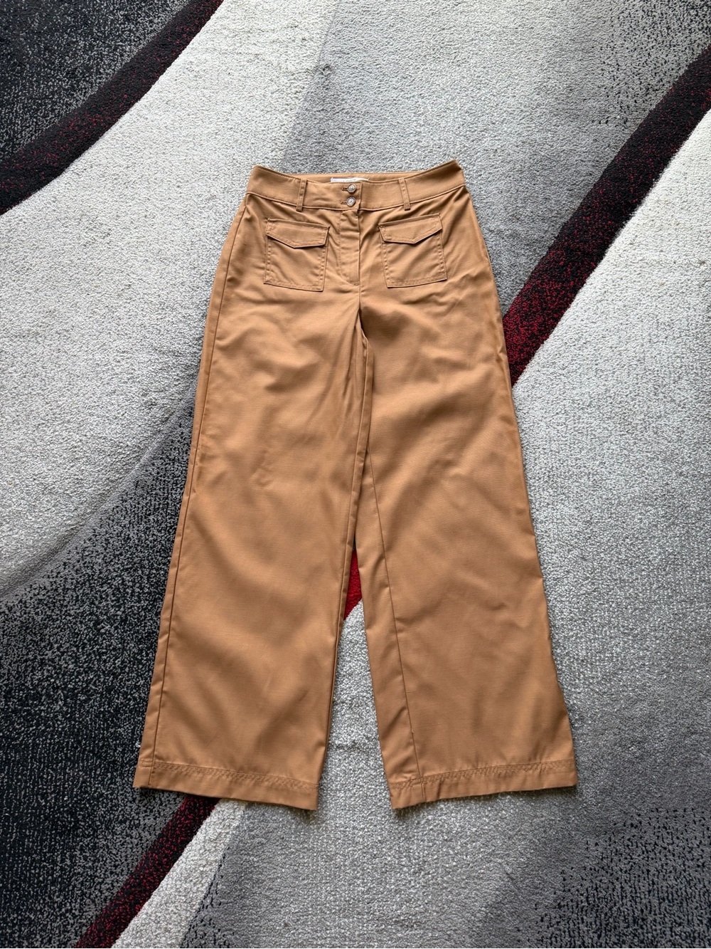 LOFT Caramel Brown Utility Wide Leg Pants